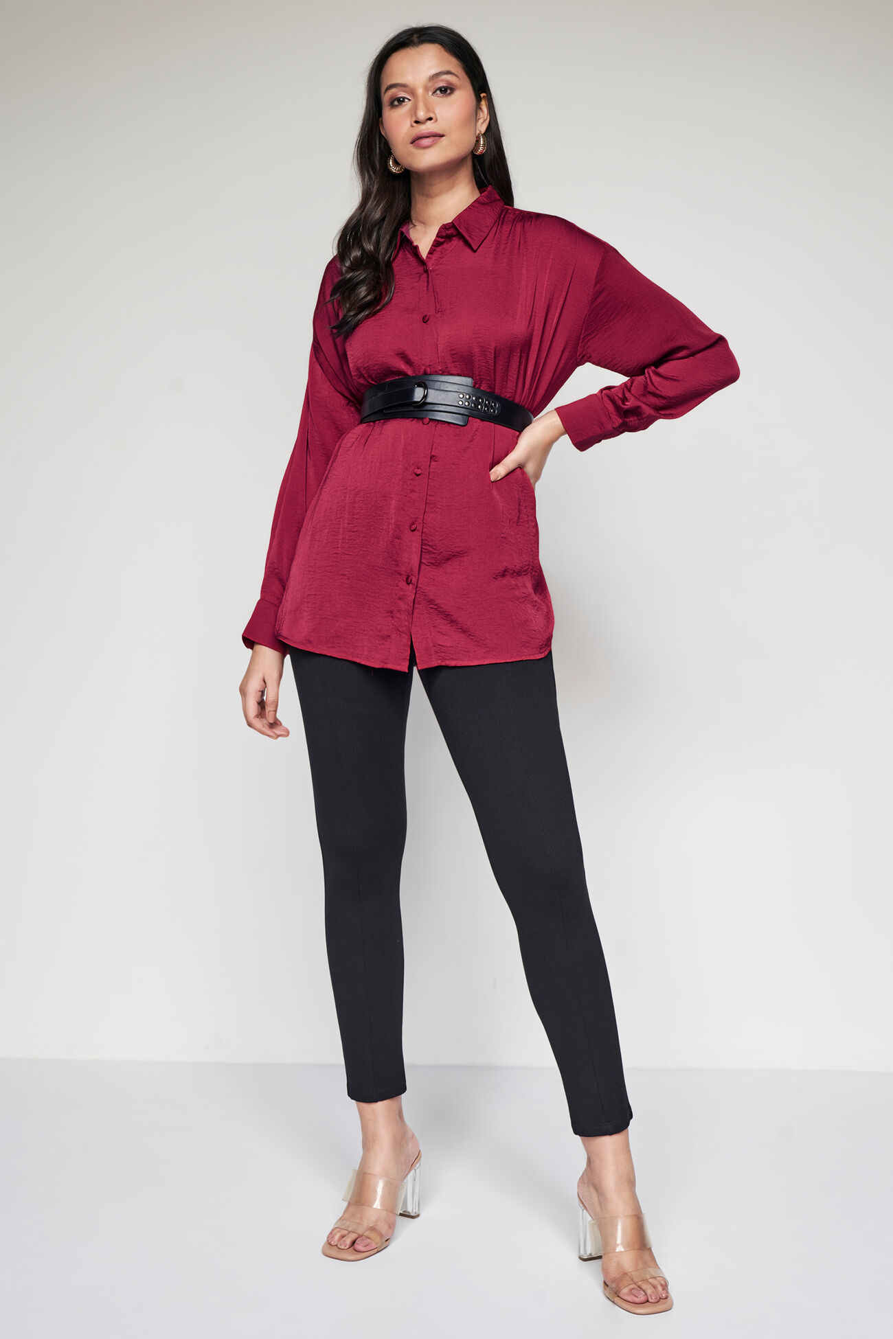Scarlet Solid Top, Red, image 2